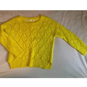 Anthropologie Yellow Sweater